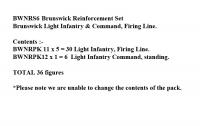 BWNRS6 Brunswick Light Infantry And Command, Firing Line (36 Figures)