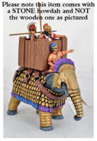 SCEL04d Successor Elephant, Crested, Stone Effect Howday, Standing Crew