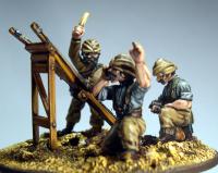 TURK06 Trench Catapult and 3 Crew (Fixed Heads)
