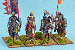 BZC16  Byzantine Generals, Officers & Standard Bearers (4)
