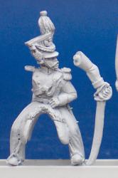 DWNC4 Uhlan - Officer, Leading, (Separate Pivoting Sword Arm) (1 figure)