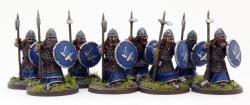 RAGCOL15b Durinn's Folk Warriors Advancing with SPEARS (8) Dwarves