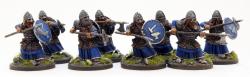 SDUR06b Durinn's Folk Warriors ATTACKING with SPEARS (8) (Dwarves)