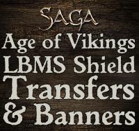 SAGA Age of Vikings LBMS Banners & Shield Transfers