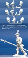 40A106 Short Regimental Coat - Officer Marching With Spontoon (1 Figure) (40mm)