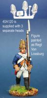 40A120 Hessian Fusilier In Gaiters, Marching (1 Figure) (40mm)
