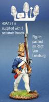 40A121 Hessian Fusilier In Overalls, Marching (1 Figure) (40mm)