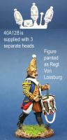 40A128 Hessian Grenadier Drummer In Gaiters, Marching (1 Figure) (40mm)