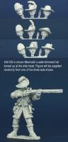 40A158 Continental Rifleman - Hunting Shirt, Standing Firing (1 Figure) (40mm)