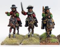 9YWBG001 9 Years War Army Generals and Staff (4 mounted Figures)