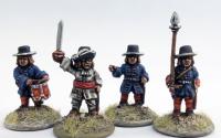 9YWBG005 9 Years War Infantry Command (8 Figures)