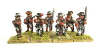 9YWBG016 9 Years War French Infantry Musketeers (8 Figures)