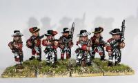 9YWBG016 9 Years War French Infantry Musketeers (8 Figures)