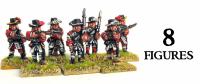 9YWBG016 9 Years War French Infantry Musketeers (8 Figures)