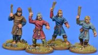 AAS05 Saxon / Frankish Ceorls with Slings (4 Figures)
