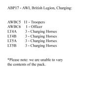 ABP17 British Legion Charging (12 Mounted Figures)