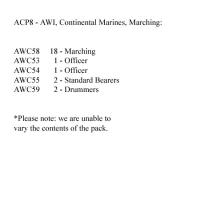 ACP8 Continental Marines Marching (24 Figures)