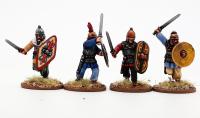 ACT04 Celt/Gaul Armoured Warriors (4 Figures)