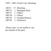 AFP1 French Line Marching (24 Figures)