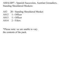 AMALBP7 Austrian Grenadiers Standing Shouldered Muskets (24 Figures)