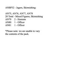 ANBP32 Austrian Jagers Skirmishing (24 Figures)