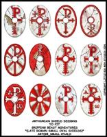 ART(GB_SMALL OVAL1 Small Oval Shields Red (12)