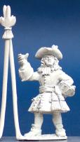 AS8 Officer / Standard Bearer, Head Turned (1 Figure)