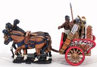 ATGK06 Indian Hearthguards in 4 Horse Chariots (2 Chariots, 6 Riders)