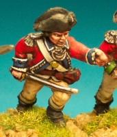AWB49 British Battalion Company Officer. Charging (1 Figure)