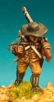 AWC10 Infantryman In Slouch Hat Marching Shouldered Musket (1 figure)