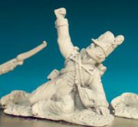 BN16 British Infantryman - Centre Company - Belgic Shako - Crawling Wounded (1 Figure)