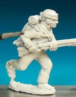 BN3 British Infantryman - Centre Company - Belgic Shako - Charging Bandaged Head (1 figure)