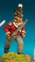 BN36 Officer - Belgic Shako - Officer Advancing (1 Figure)