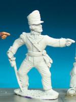 BN40 Officer - Belgic Shako - Officer Standing. Covered Shako (1 Figure)