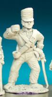 BN55 Standard Bearer - Belgic Shako - Standard Bearer Standing. Covered Shako (1 Figure)