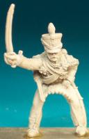 BNC69 Hussar Post 1812 (In Shako) - Trooper, Sabre Outstretched (1 figure)