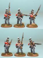 BNRPK13 Mixed British Grenadier Company In Belgic Shako, Firing Line (6 Figures)