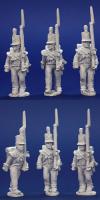BNRPK2 Mixed British Grenadier Company In Stovepipe Shako Marching (6 Figures)