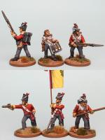BNRPK29 Mixed British Command In Belgic Shako, Defending the Colour! (6 Figures)