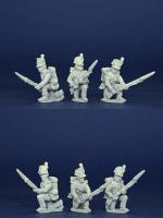 BNRPK30 Mixed British Centre Company In Belgic Shako, Kneeling, Defending (6 Figures)