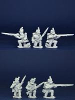 BNRPK34 Mixed British Grenadier Company In Belgic Shako, Kneeling, Kneeling/Loading (6 Figures)