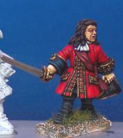 BSC27 Dragoon Command Officer Barehead, Hat In Hand (1 Figure)