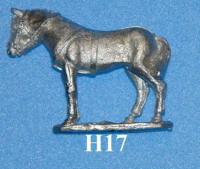 H17 Standing horse, head turned slightly to the right