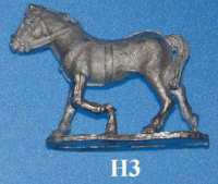 H3 Trotting horse, front right leg forward