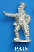 PA15 Officer in field uniform and greatcoat roll