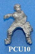 PCU10 Trooper holding lance upright, bareheaded