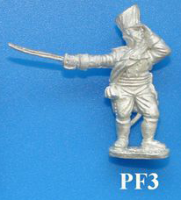 PF3 Standing officer, pointing with sword and shouting instructions