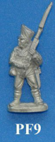 PF9 Standing ready, legs apart and straight. Facing left