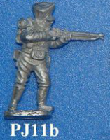 PJ11b Volunteer firing. Breeches tucked into boots. Belly pouch