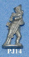 PJ14 Volunteer loading. Ramming rifle. Long trousers